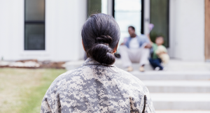 veteran approaching home
